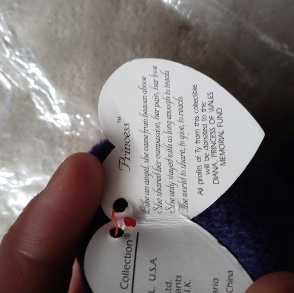 Rare highly collectible 1997 Original Peincess Diana TY Beanie Babie - Picture 7 of 8